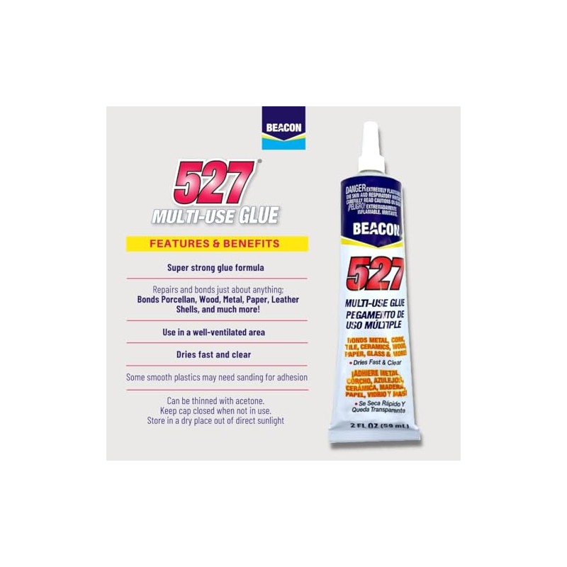 BEACON 527 Multi-Use Glue for Ceramics, China, Metal & More
