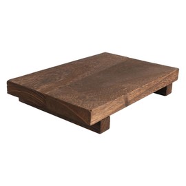 Tiardey Dark Brown Wood Soap Tray for Kitchen Sink and Bathroom Counter Rustic Wooden Trays for Soap Display Vanity Counter Sink