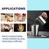 2L Measuring Cup, 304 Stainless Steel Pitcher with Lid, Liter/Oz