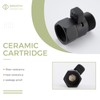 Aomasi Shower Head Valve Shut- off, Matte Black Flow Restrictor