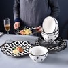 Wisenvoy Dinnerware Set - Ceramic Plates and Bowls for 4