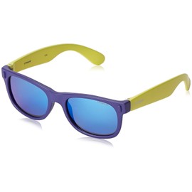Polaroid P0115 Children's Rectangular Sunglasses, Lightweight Material, Polarised 100%, UV400 Protection, Protective Case Included - 46