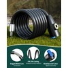 CAMOVUE Trail Camera Cable Lock, 1.5m/3ft Anti-Theft Steel Cable, Cut-Resistant