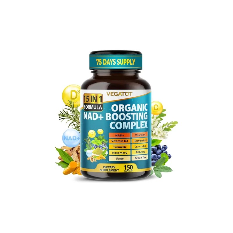 Nad+ Orgánico Resveratrol Cúrcuma Quercetina Romero 150 H88
