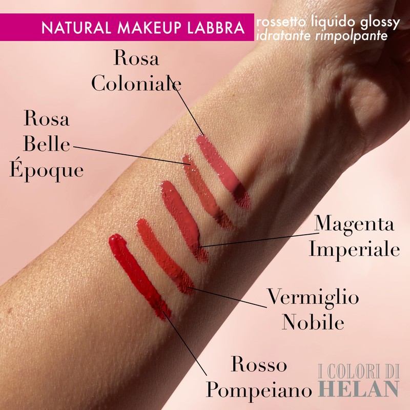 Helan I Colori von Helan Lippenstift, langanhaltend, flüssig, glänzend, kein