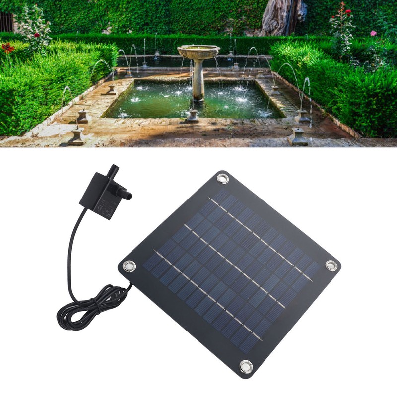 20W Monocrystalline Solar Panel with Garden Pond Fountain DC12V Pump