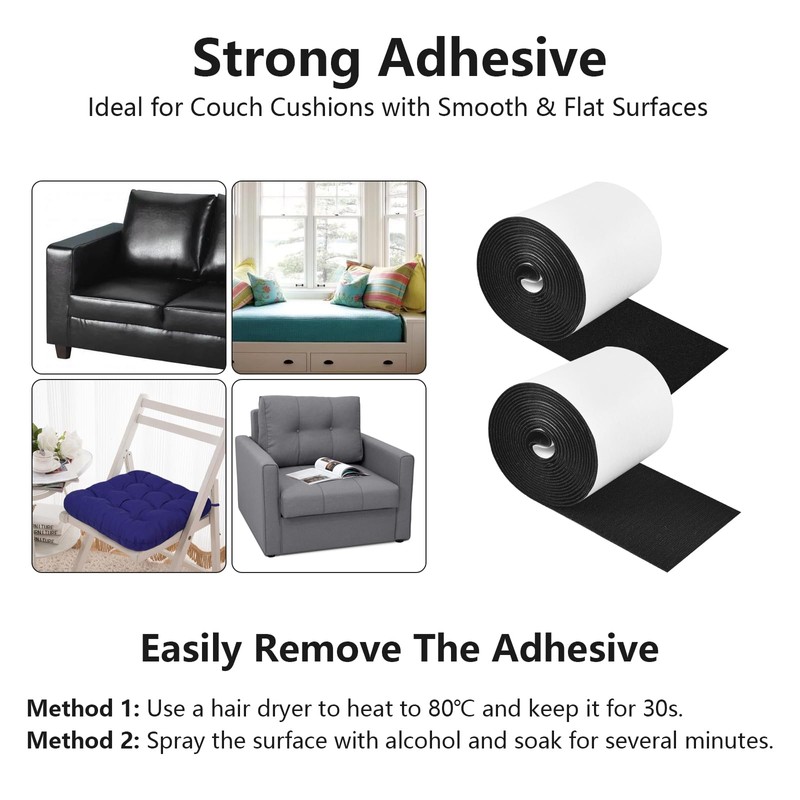 Heavy Duty Hook and Loop Tape Self Adhesive Strip Roll