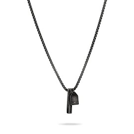 Fynch-Hatton Stainless Steel Pendant Necklace, Stainless Steel, none