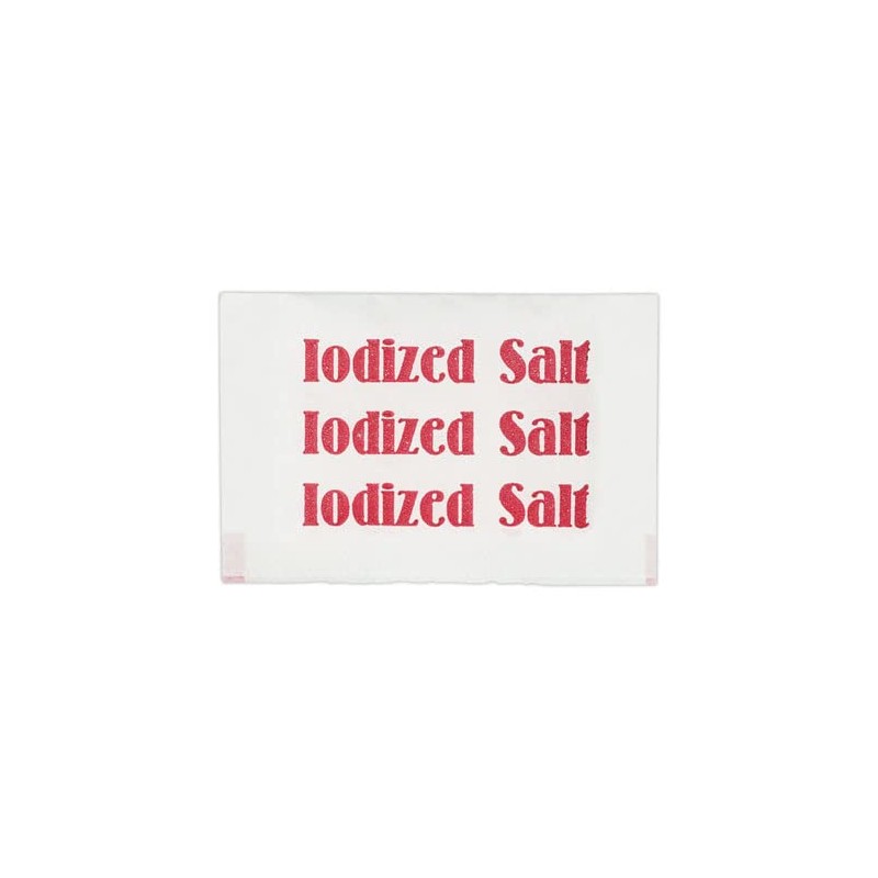 Gourmet Single Serve Iodized Salt Packets | By Dasher's Spice