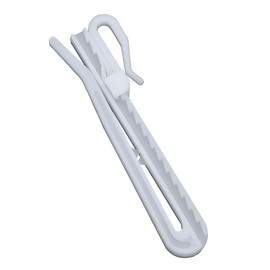 WOVTE Curtain Hooks, Adjuster Hooks, Supports 3 Sizes of Lengths (2.8 / 3.3 / 3.9 inches (70 / 85 / 100 mm), Pack of 50, Inspected Resin, Reinforced Load Capacity, For Home and Commercial Use