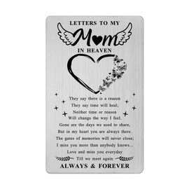 Bereavement Card for Loss of Mother- Memorial Gifts for Loss of Mom Sympathy Grieving Remembrance In Heaven Keepsake