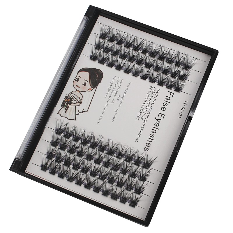 Bodermincer 84 Cluster D Curl Natural Style Eyelashes Professional Makeup