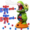 Dinosaur Shooting Toys with Moving Electronic Scoring Target, Kids Ages