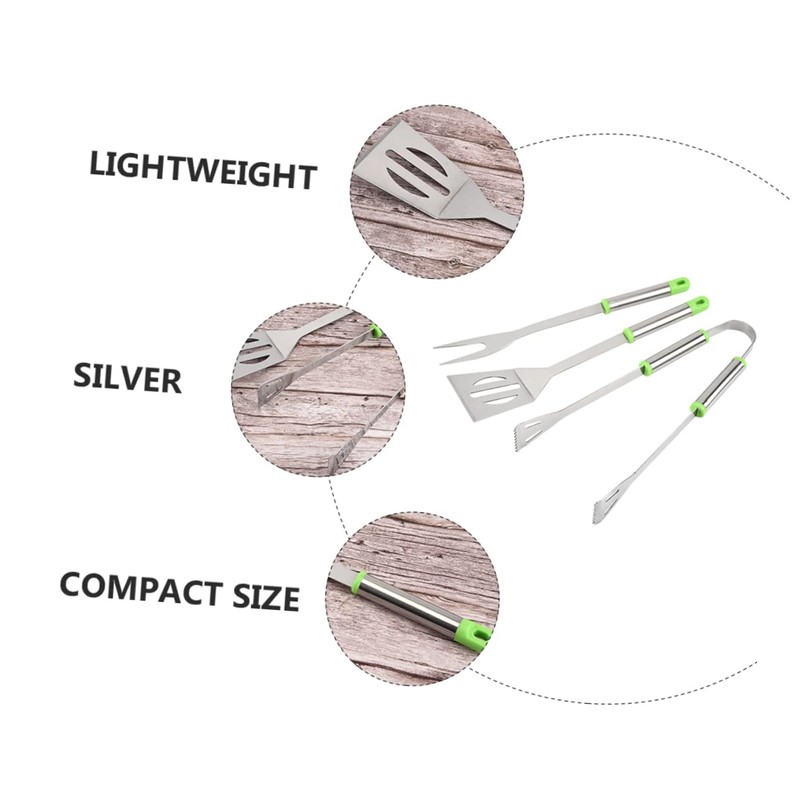 LABRIMP 1set Professional Grill Fork BBQ Tool Kit for Outdoor