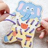 AMBEERT 4 PCS Threading Toys, Kids Lacing Cards, Imagination Development