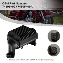 VG MOTO 74505-09 Voltage Regulator Rectifier 74505-09A Alternator Compatible with Harley Touring Models Electra Glide Street Glide Road Glide Road King Tri Glide Ultra Class CVO 2009-2014