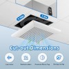 JOEAONZ Bathroom Exhaust Fan 110 CFM Very Quiet with Matel