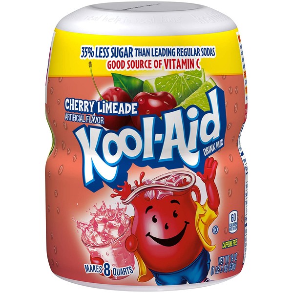 Kool-Aid Cherry Limeade Flavored Powdered Drink Mix (19 oz Canister)