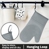 Hovico Silicone Oven Mitts, Heat Resistant 500F Kitchen Mitts 2PCS,