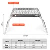 Mini Stainless Steel Grill Folding Stove Stand Barbecue Grill Camping