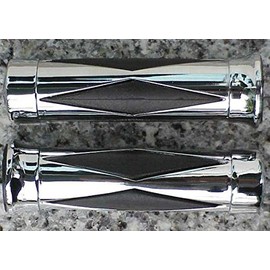 i5 Chrome Diamond Hand Grips for Harley Davidson Sportster Softail Dyna Road King Electra Tour Street Hydra Super Wide Glide V-Rod VRSC FXD FLD FLS FXS FX FL XL 883 1200