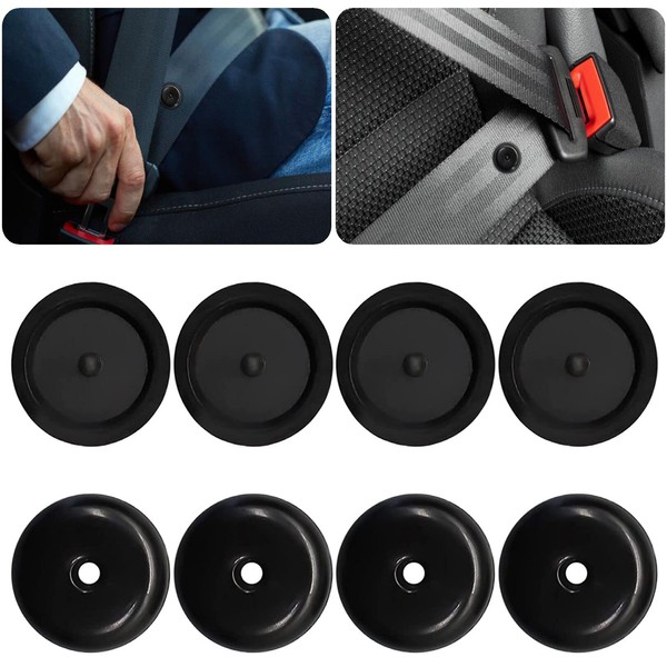 4 Sets Seat Belt Stop Buttons,Anti- slip Seat-Belt Stopper Clips