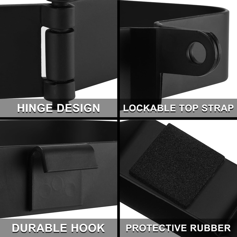 Mayouko Lockable Jerry Gas Can Holder Rack, 5 Gallon /