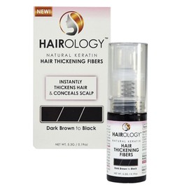 Hairology Hair Building Thickening Fibers, Black, 0.2 Ounce