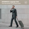 SHOWKOO Luggage Sets 3 Piece Softside Expandable Lightweight Durable Suitcase