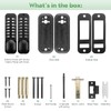 ANNFUZ Pure Mechanical Keyless Entry Keypad Door Knob Lock,Double-Sided Combination&Handle