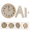 Ipetboom 1Set Decorative Desktop Clock Simple Style Silent Clock Elegant