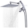 G-Promise All Metal 10 Inches Rainfall Shower Head with Handheld