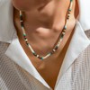 ONBRIG Puka Shell Necklace Mens Surfer Necklace Wooden Beaded Necklaces