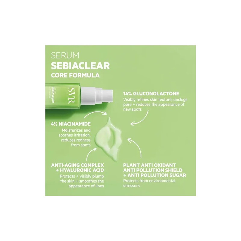 Svr Suero Facial Sebiaclear. Alternativa Retinoide Con Niaci