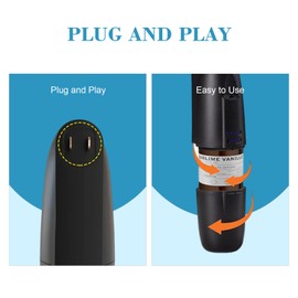 ScentiPlus Plug in Waterless Aroma Diffuser for Essential Oils, 500 Sq. Ft, Portable Fragrance Diffuser, Cold-Air Diffusion Tech, Black