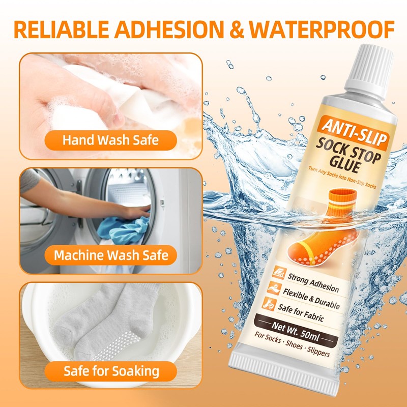 Sock Stop Glue, 2-Pack of 1.69 fl oz Each Sock