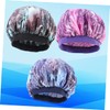 TOVINANNA 3sets Comfortable Sleep Cap with Wide Brim Night Sleeping