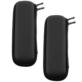 oooaooo 2 Stück Federmäppchen Klein, Pencil Case mit Reißverschluss, Federtasche Kleines Mäppchen Schwarz 21x7.5 cm, School Supplies Schreibwarenbehälter und Bürobedarf für Jungen Mädchen Jugendliche