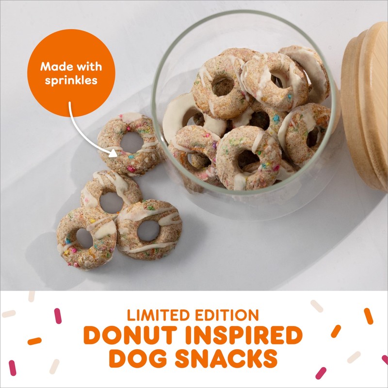 Milk-Bone Limited Edition Dunkin' Vanilla Glaze Flavor Biscuit Dog Treats,
