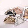 Rhinestone Clutch Evening Purses for Women Fan-shaped Crystal Diamond Wedding