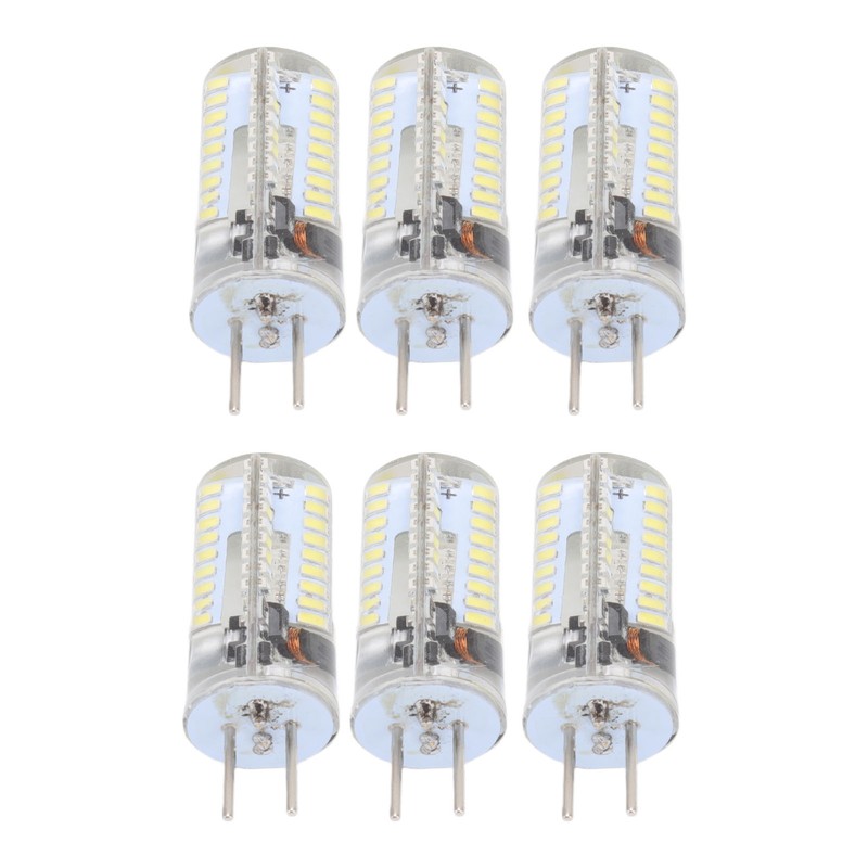 6Pcs GY6.35 LED Bulbs 5W AC 12V Warm White 2700