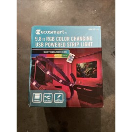 EcoSmart RGB Color Changing USB Powered Strip Light 9.8' 1009517630