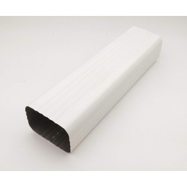 EAGLE 1 White Aluminum Downspout Extensions (Multiple Sizes) with 3 Free Matching Screws and 1 Free 1/4" Chuck (15, 4 X 5)