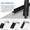 VADANIA 24" Black Heavy Duty Drawer Slide with Lock #VD2053-b,