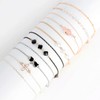Daily Design Chain Mask Strap & Eyewear Chain Necklace Mask Strap Pearl Clear Stone 4ea