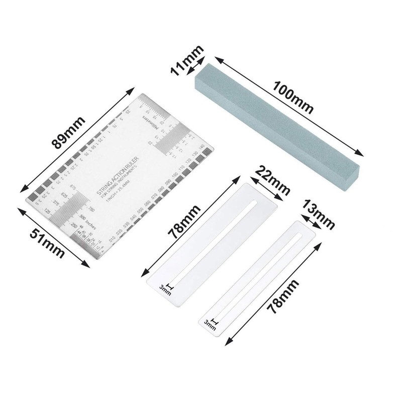 Guitar Luthier Tools Hammer File Fret Crowning Rocker Straight Edge
