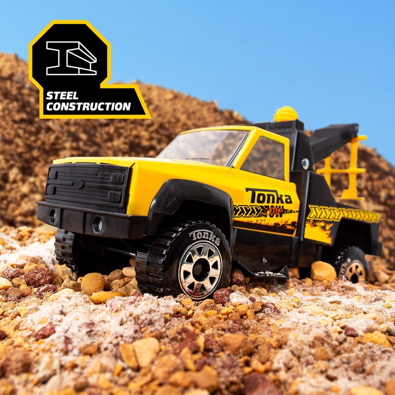 Tonka Steel Classics, Tow Truck - Made with Steel &