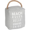 Pavilion Gift Company Reglas de playa: Relax Unwind Enjoy Tope