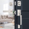 Brightify Satin Nickel Front Door Handle, Satin Nickel Door Handle