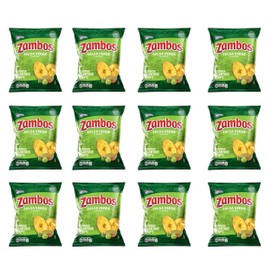 Zambos Plantain Chips – Delicious Plantain Chips with Green Salsa (Tajaditas de Plátano con Salsa Verde), 5.3 ounces (150g) (pack 12) Unique Flavor from Salvajes del Trópico, plantain chip